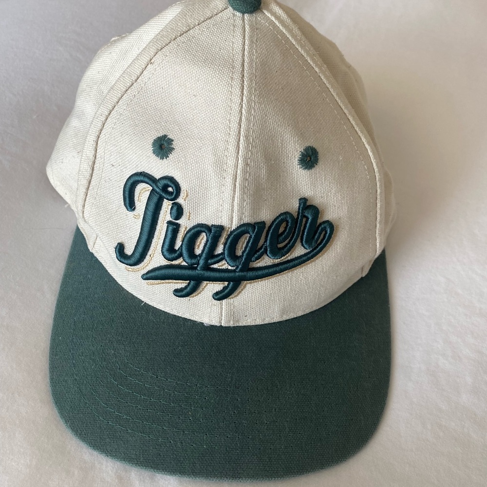 Vintage Cream and Green Tigger Baseball Cap
